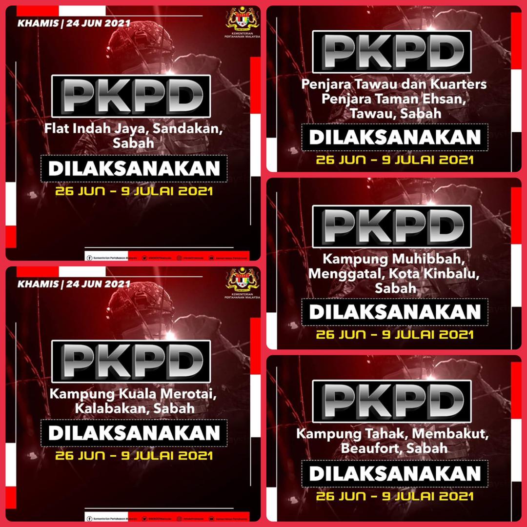 Lima lokaliti dikenakan PKPD di Sabah