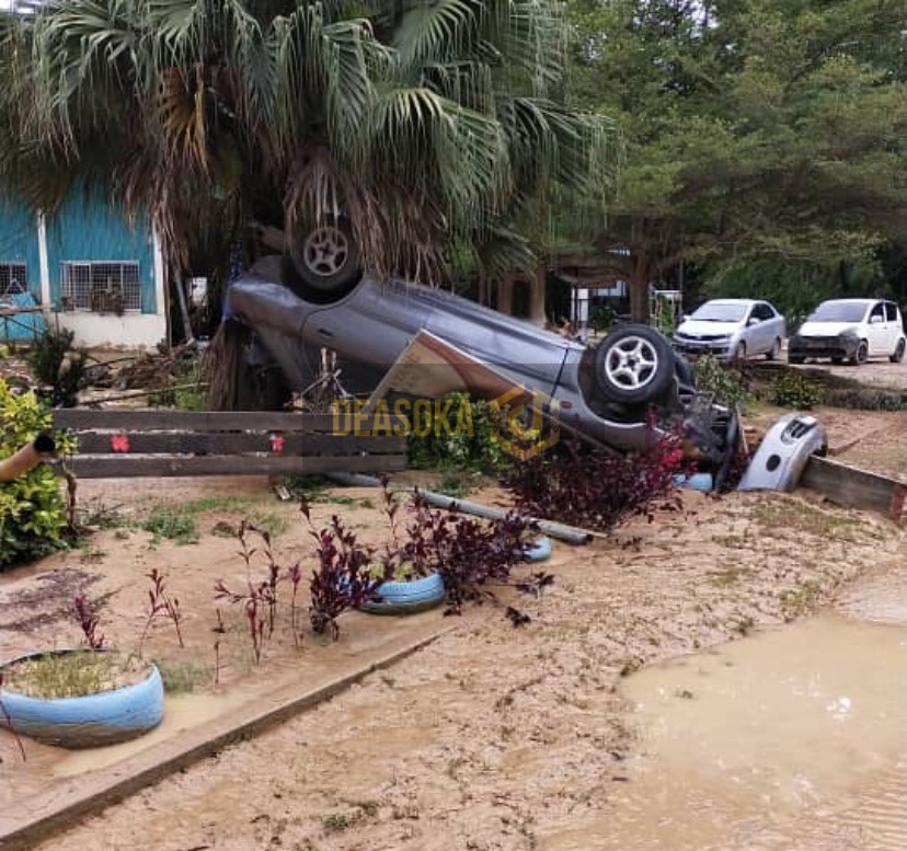 68 mangsa banjir dipindahkan di kawasan Penampang, Putatan