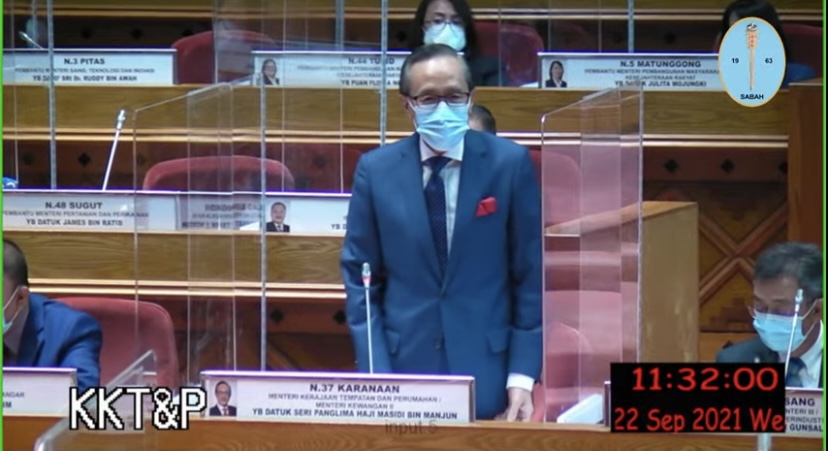 Persidangan DUN Sabah: RM3.11 bilion dana sepanjang pandemik di Sabah