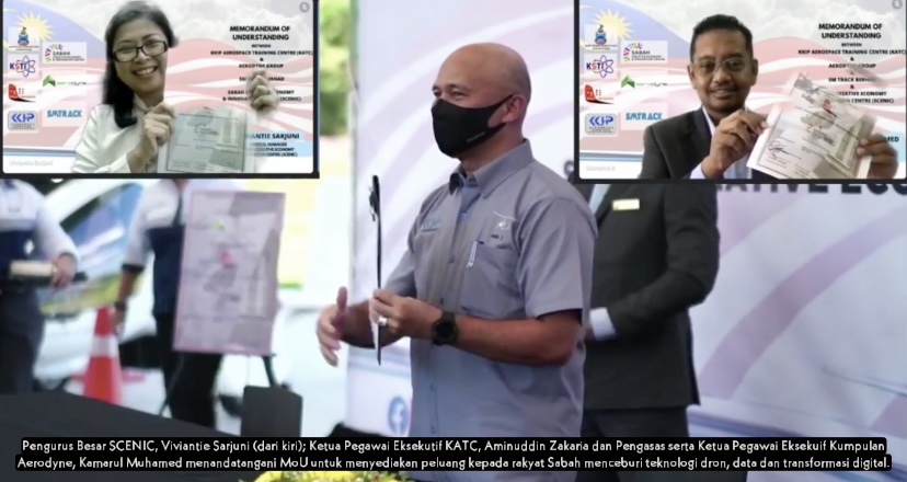 KATC, SCENIC dan Aerodyne meterai MoU lahirkan pakar teknologi dron di Sabah