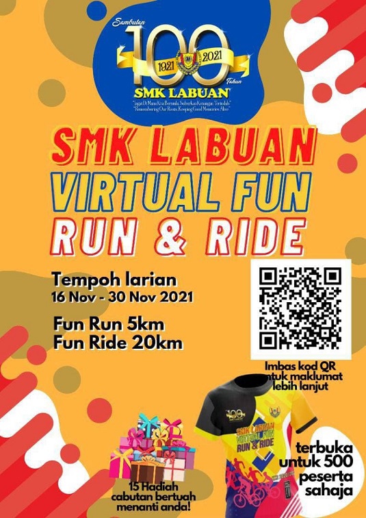 Virtual fun run and ride sempena 100 tahun SMK Labuan