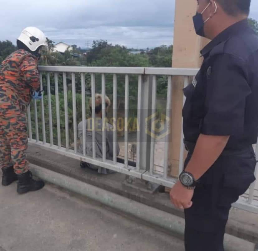 Bomba selamatkan lelaki cuba terjun dari Jambatan Sungai Pegalan