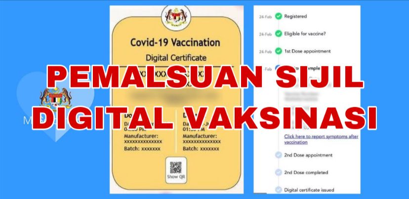 Ahli sindiket pemalsuan sijil digital vaksinasi ditahan SPRM