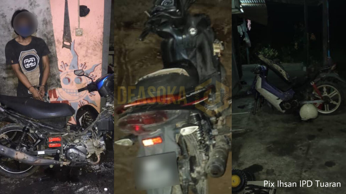 Polis selesai empat kes curi motosikal di Tuaran