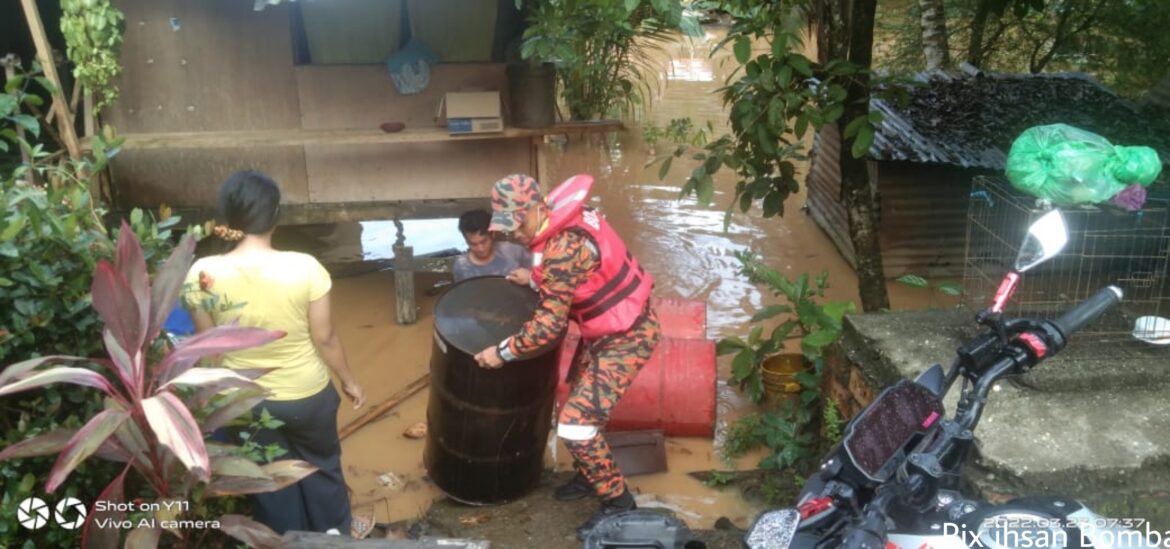 153 penduduk di Tongod dipindah akibat banjir