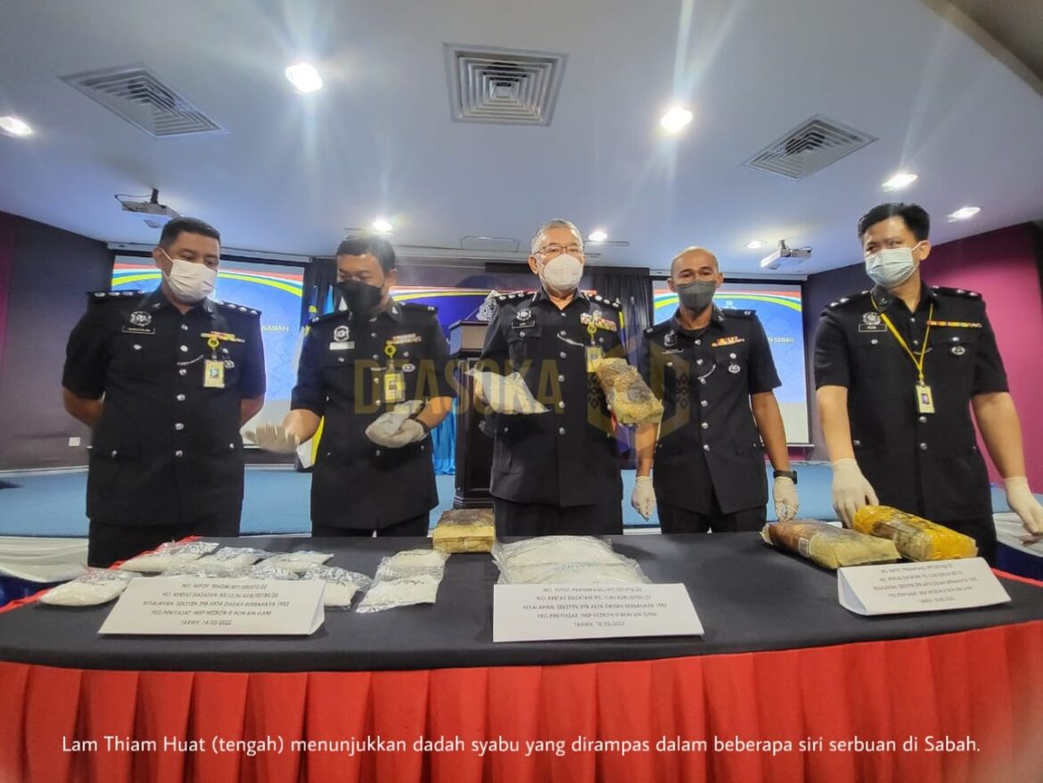 Polis rampas 10.06 kilogram syabu, tahan dua individu