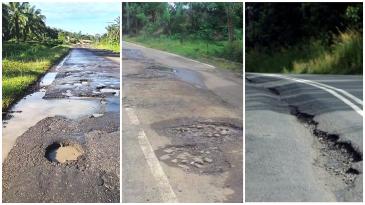 Isu jalan rosak: Sabah tunggu peruntukan pembaikan RM265 juta