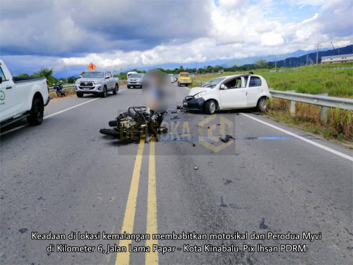 Penunggang motosikal maut dalam kemalangan