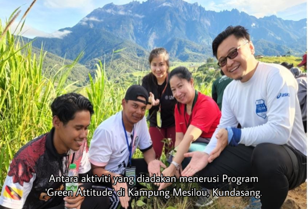 Penuntut FPP UMS jayakan Program ‘Green Attitude’ di Kundasang