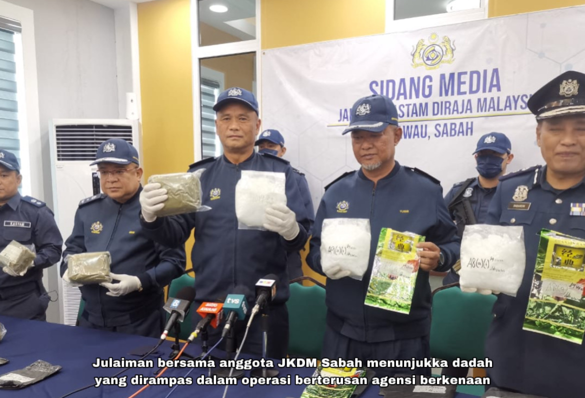 JKDM rampas dadah RM2.547 juta sepanjang enam bulan pertama 2022