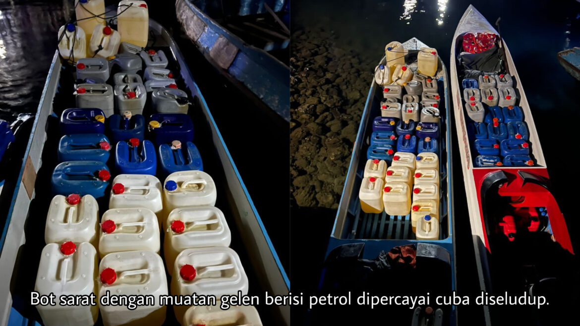 Polis Semporna rampas 1,125 liter petrol