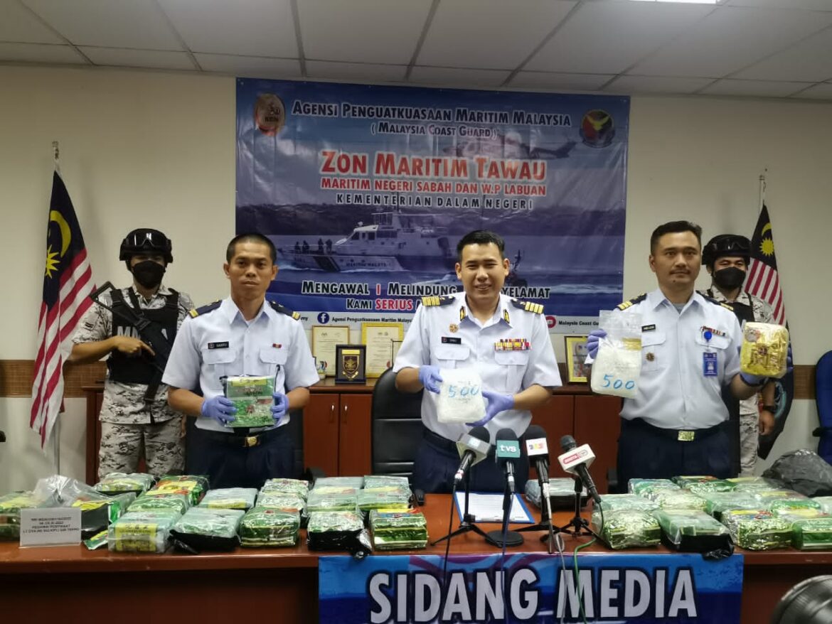 Maritim Malaysia Tawau rampas syabu RM1.76 juta