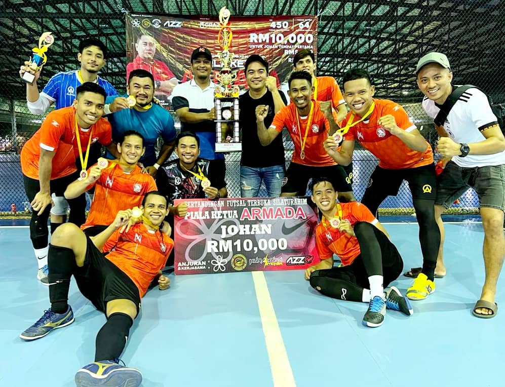 Dani UAJ juara futsal terbuka Piala Ketua Armada Sabah