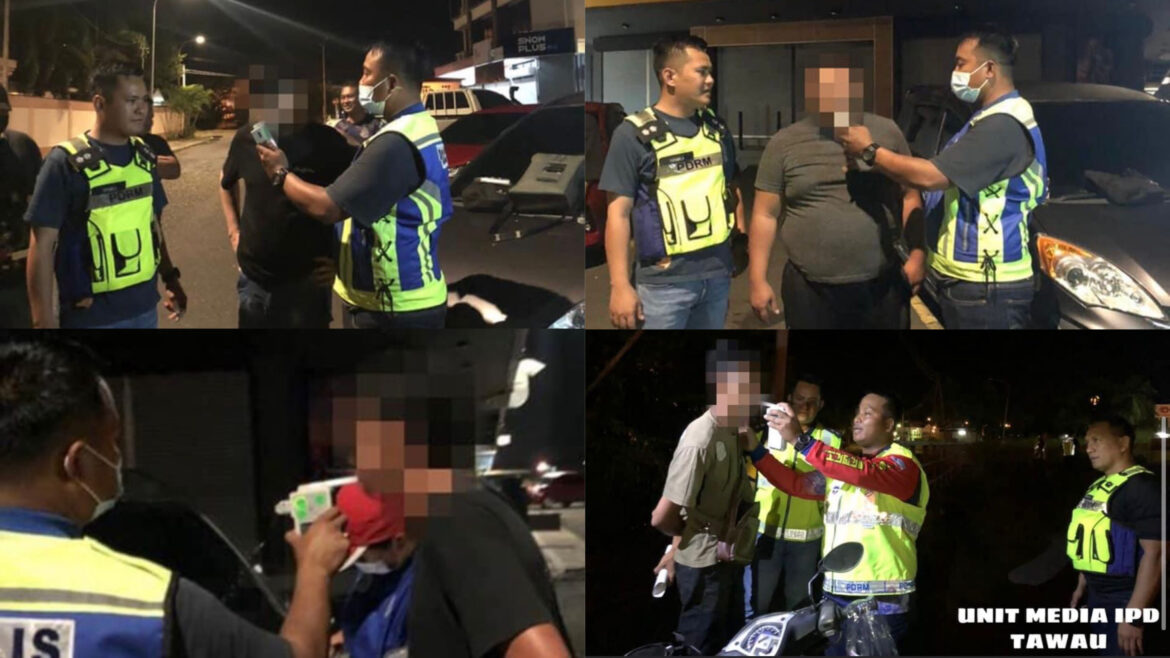 Lima pemandu mabuk ditahan