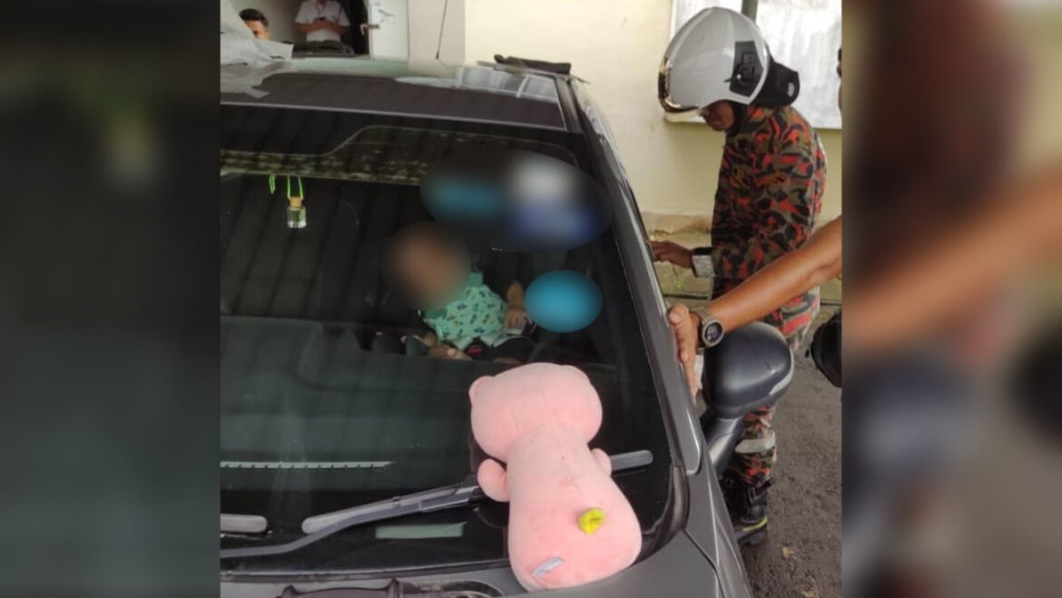 Bomba selamat bayi terkunci dalam kenderaan
