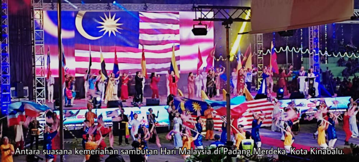 Pengunjung pelbagai kaum dan usia warnai sambutan Hari Malaysia 2022 di Sabah