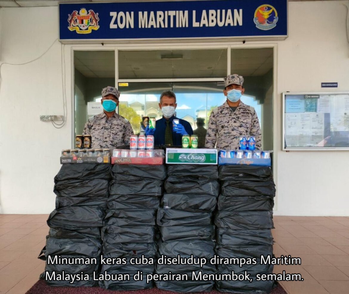 Maritim Malaysia rampas minuman keras seludup