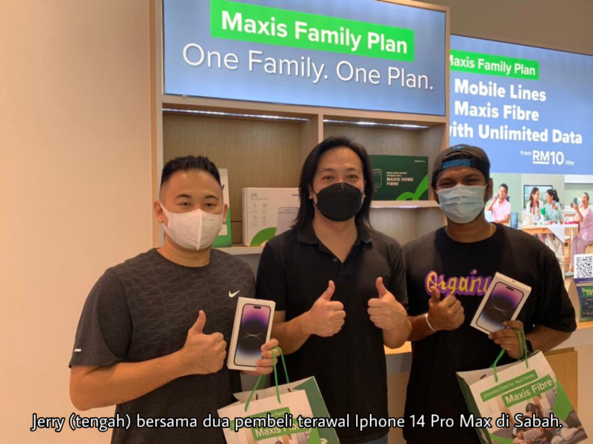 Teruja jadi pengguna IPhone 14 Pro Max pertama di Sabah