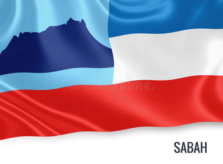 malaysian-state-sabah-flag-waving-isolated-white-background-country-name-included-below-d-rendering-96053704