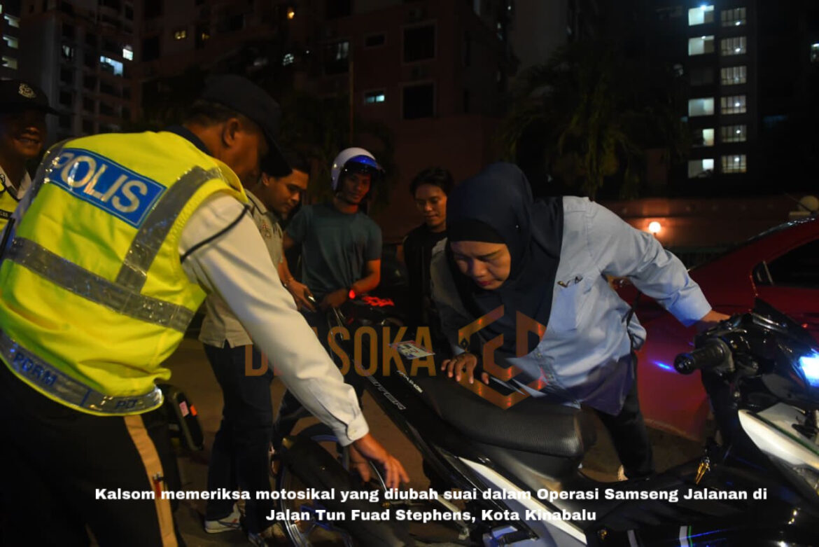 Polis ‘gempur’ port samseng jalanan di Kota Kinabalu