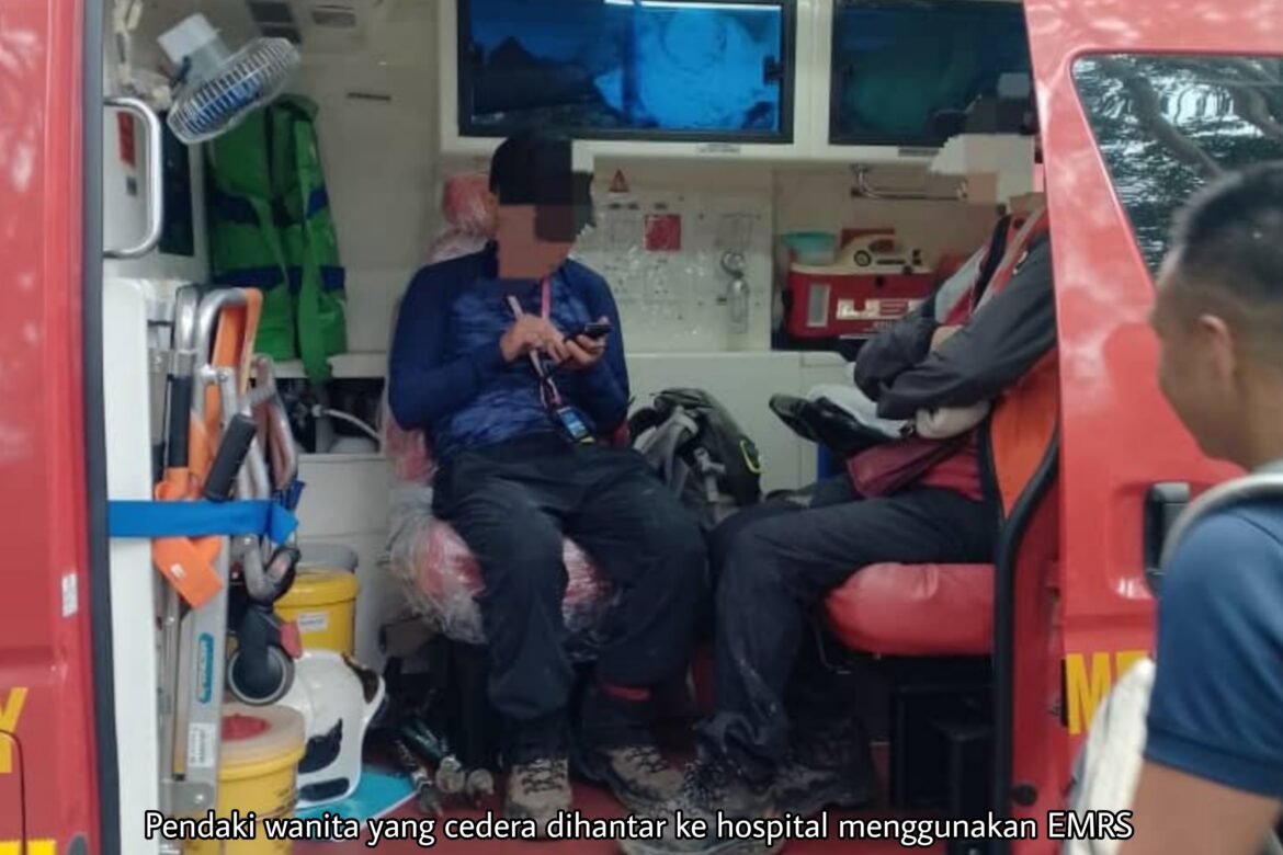Pendaki Gunung Kinabalu cedera terjatuh diselamatkan