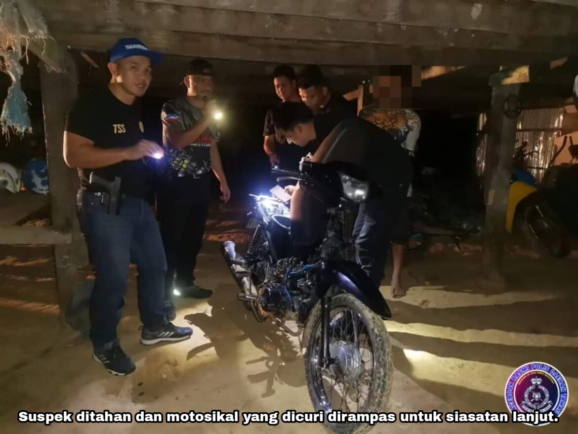 Lelaki warga asing curi motosikal dan tabung masjid ditahan