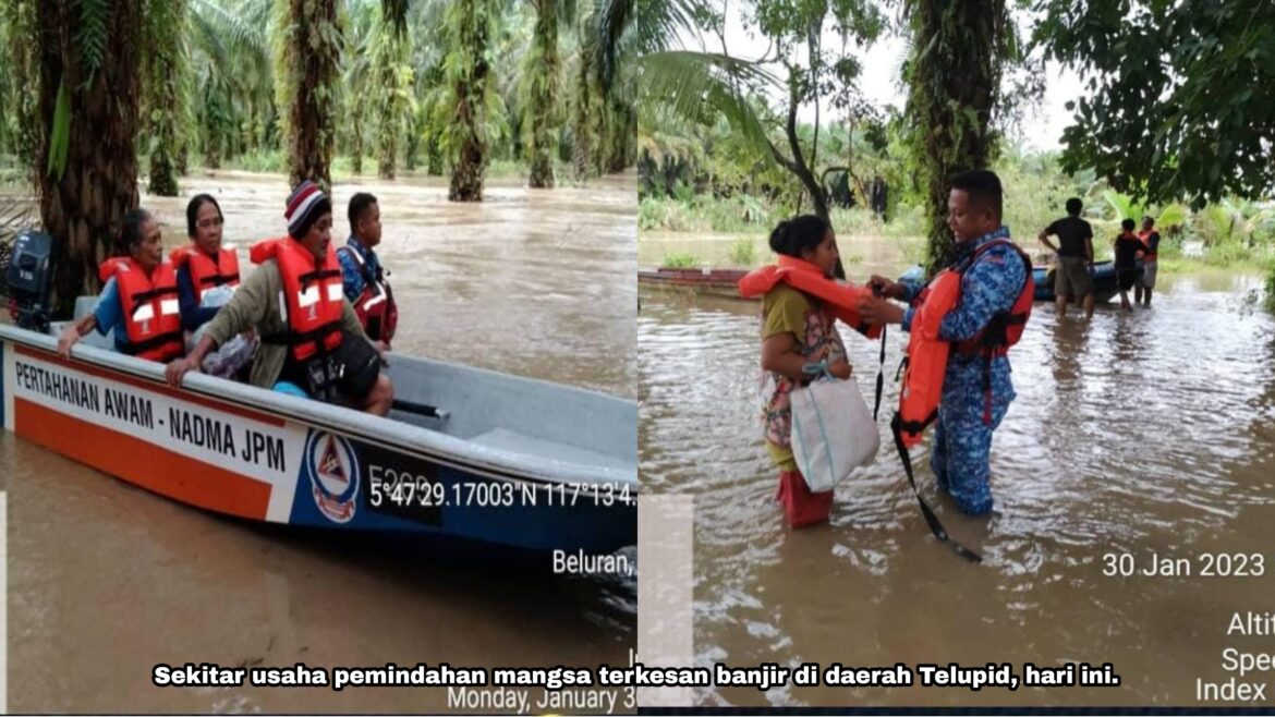 Banjir: Mangsa banjir catat peningkatan, Telupid kembali terjejas