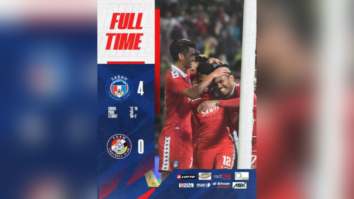 Sabah FC tewaskan PDRM 4-0