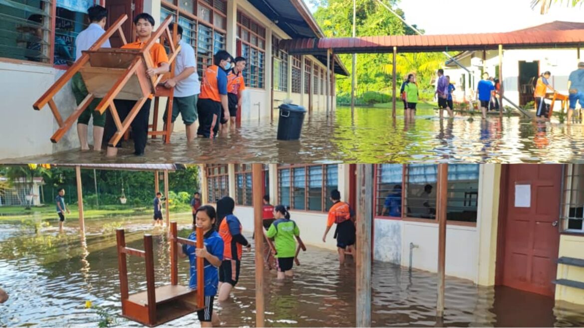 13 sekolah, 2,386 murid dan pelajar terjejas banjir hari ini