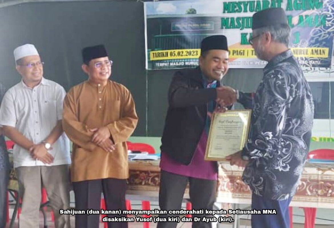 Dr Ayub dipilih Pengerusi Masjid Nurul Aman, Lahad Datu