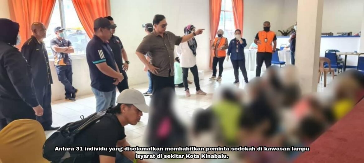 31 pengemis jalanan diselamatkan di sekitar Kota Kinabalu