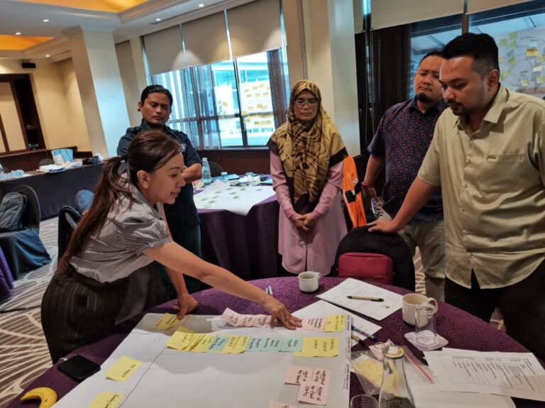 Gambar 1_Pembentangan dalam Sesi Problem Tree Analysis Issue Mapping