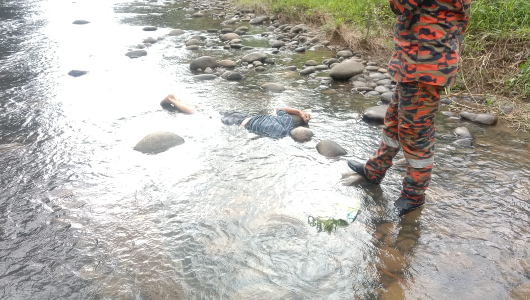 Mayat ditemukan terapung di sungai Kg Gaur