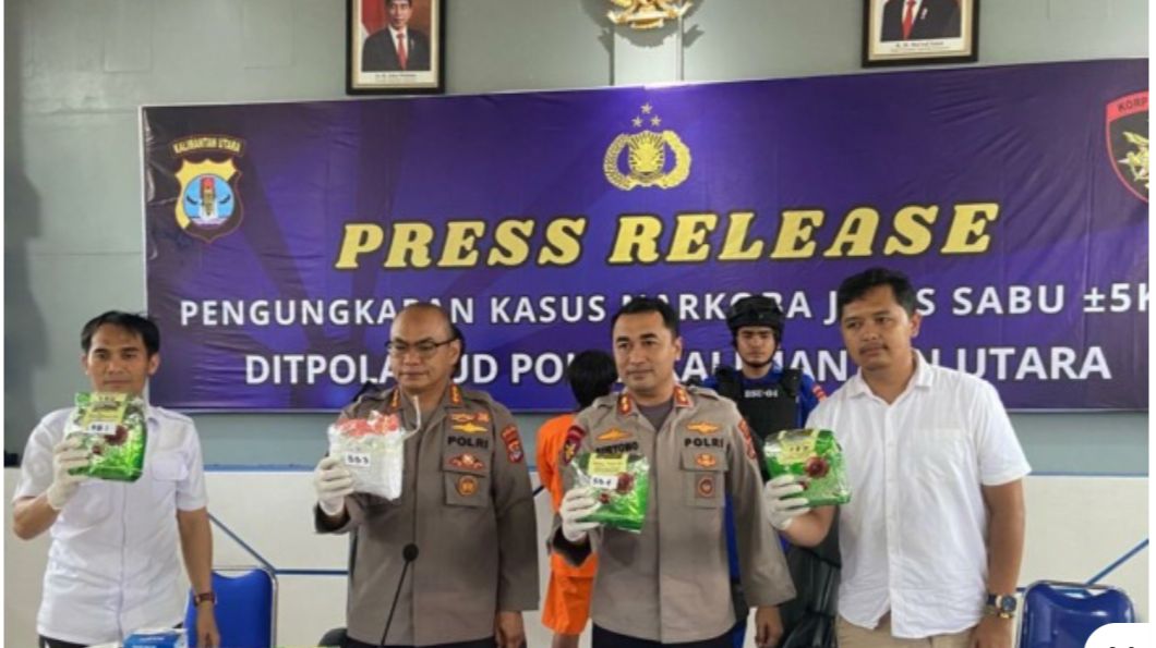5 kg syabu dari Malaysia gagal masuk ke Tarakan
