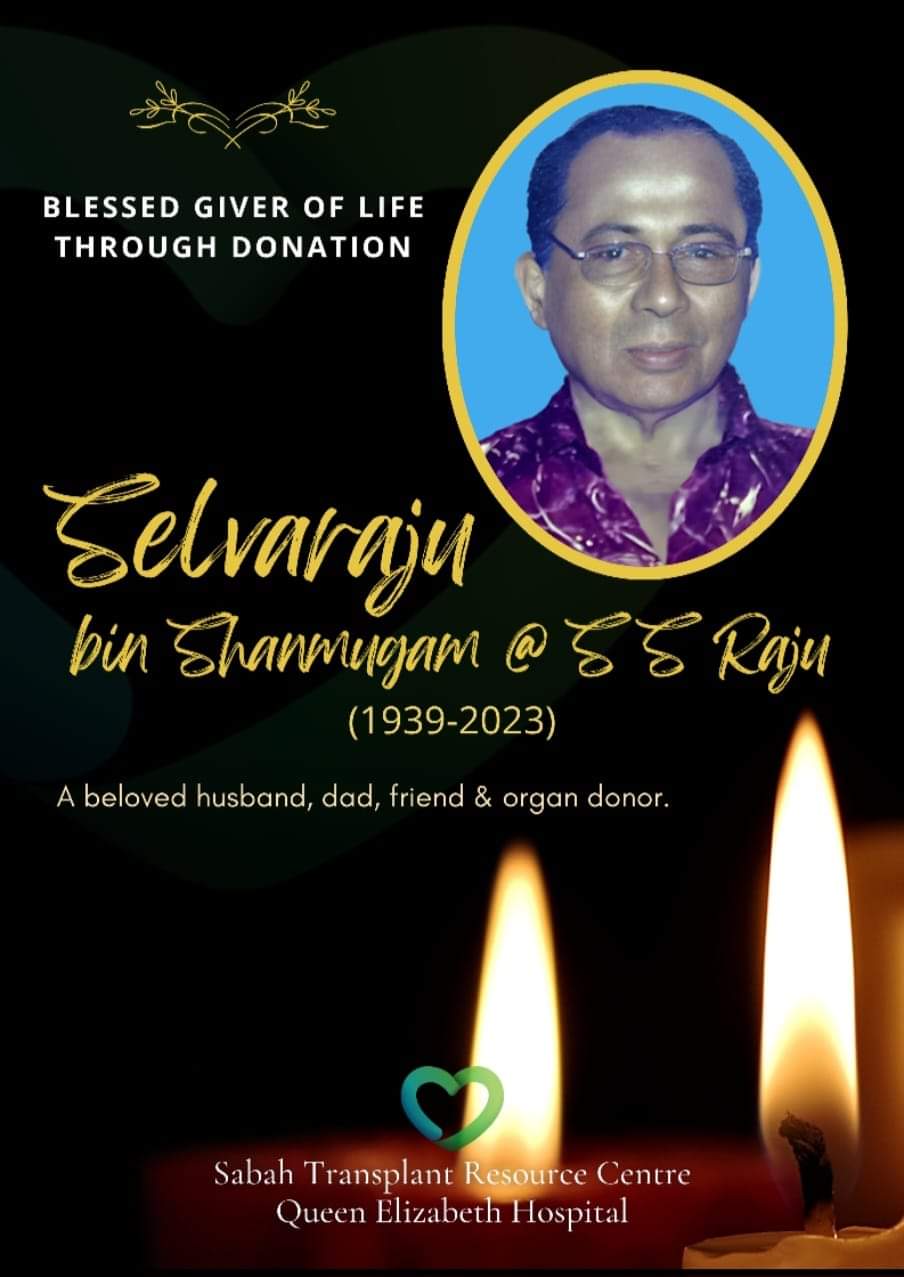 Warga emas penderma organ tertua di Sabah meninggal